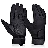 Adiew Full Finger Military Tactical Airsoft Hunting Riding Cycling Anti-Vibration Mountain Bike Slip-Proof Motorcycle Road Racing Bicycle Glove Shockproof Outdoor Sports Glove