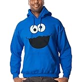 Animation Shops Cookie Monster Face Adult Hoodie
