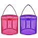 Yarn Case Yarn Storage Baskets Knitting Yarn Round Plastic Bags for On The Go Knitter and Traveling 2pcs