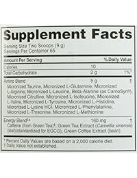 OPTIMUM NUTRITION ESSENTIAL AMINO ENERGY with Green Tea and Green Coffee Extract, Flavor: Concord Grape, 65 Servings