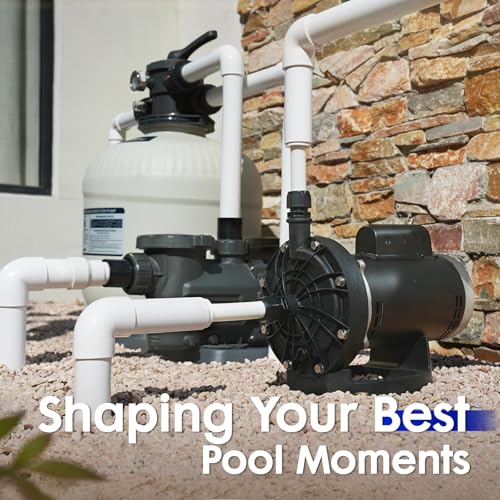 Aquastrong PB4-60 Pool Booster Pump, Pure Copper Motor, 3/4 HP, Dual Voltage 115V/230V, Low Noise, Wide Compatibility, Easy Installation for Pressure-Side Pool Cleaners Vac-Sweep 280, 380, 3900-Black