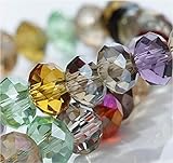 Hybeads 100Per Assorted Top AAA Quality 5040 Assorted Crystal, Mixed, Size 6.0