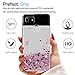 LeYi for Google Pixel 2 XL Case (Not Fit Pixel 2) with Tempered Glass Screen Protector for Girls Women, Glitter Bling Sparkle Liquid TPU Protective Cute Phone Case for Google Pixel 2XL Rose Gold