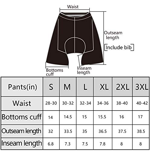 image for Coconut Ropamo Men's 4D Padded Cycling Bib Shorts Bike Biking Bib Shor