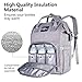 Waterproof Travel Backpack Diaper Bag, Multi-Function Baby Bag Backpack, Large Capacity Stylish Insulated Pockets Baby Diaper Bag Backpack (Gray)