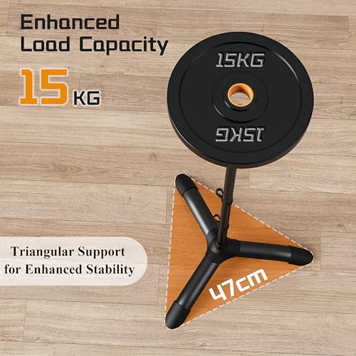 ETHU Projector Floor Stand, One-hand Height Adjustable(94-111cm) Projector Stand Tripod with Safety Lock, Tall Projector Floor Stand Mount with Heavy-Duty Construction for Home, Stage, Office