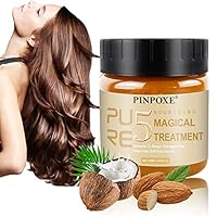 Magical Hair Mask, Hair Treatment Mask, Hair Conditioner, Deep Conditioner, 5 Seconds Repairs Damage Hair Root, Hair Detoxifying Hair Mask Deep Conditioner Molecular Hair Roots Treatment,120ML