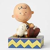 Jim Shore Peanuts Happiness is Snuggling Charlie Brown Snoopy Figurine 4049397 by Enesco