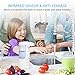 Automatic Soap Dispenser, 370ml Infrared Motion Sensor Liquid Dispenser with 3 Adjustable Dispensing Volume, IP65 Waterproof, Anti-leakage, Touchless Soap Dispenser for Kids, Kitchen, Bathroom