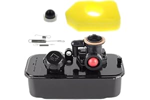 Carburetor & Fuel Tank Kit with Air Filter for Primer Bulb Springs for 795469 794147 498809 795477 494406 Lawn Mower Parts Re