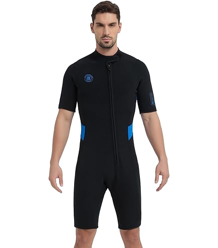 Amazon.com: SEAC M.Corto Trendy Man 2.5mm Neoprene Shorty Wetsuit