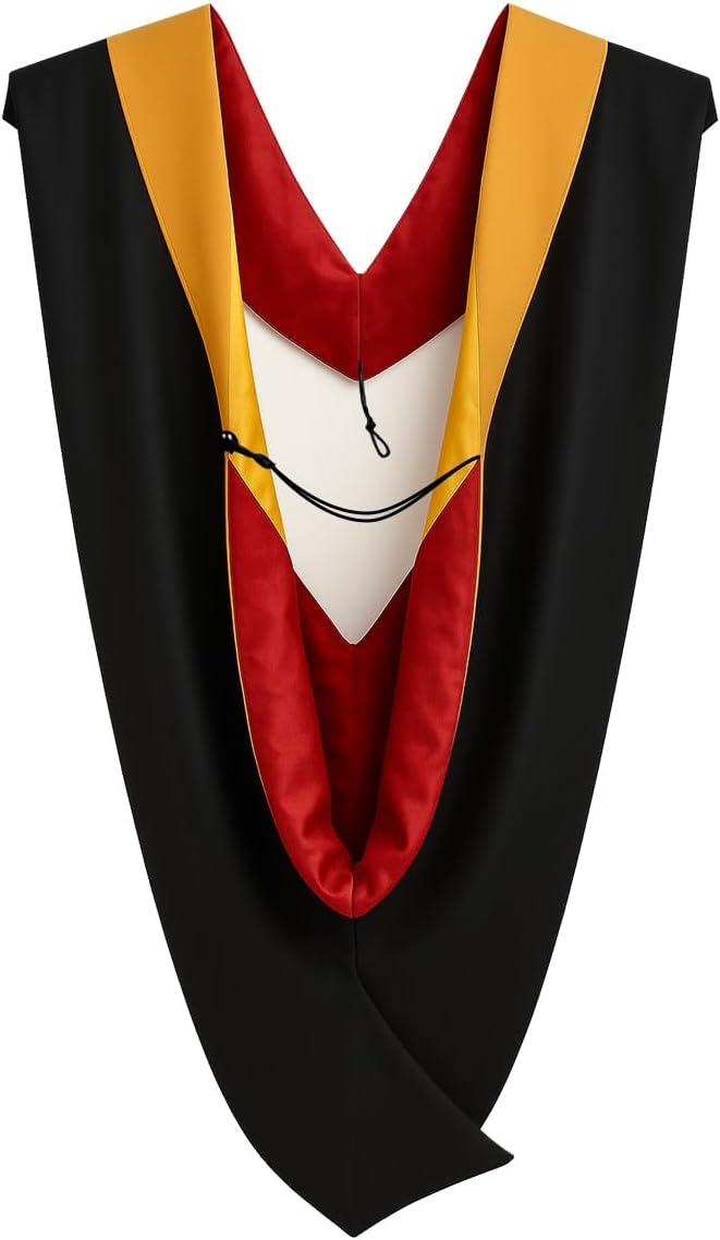 CLERKMANS Unisex Graduation Hood for Bachelors & Masters Degree -University Academic Hood