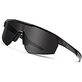 TICHSYGIA Running Sport Polarized Sunglasses UV Protection for Youth,Men & Women,Ideal for Cycling Baseball Skiing & Softball