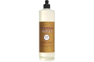 MRS. MEYER'S CLEAN DAY Liquid Dish Soap, Biodegradable Formula, Limited Edition Apple Cider, 16 fl. oz