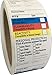 Performore SDS Stickers, 1.5x2.5 Inch Roll of 250, Right to Know Stickers - Chemical Identifying and Marking, Highly Visible and Durable Self Adhesive