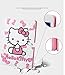 Apple New iPad 9.7 case 2017 2018 ipad 5th 6th Generation A1822 A1823 A1893 A1954, Hello Kitty Design Folio Style PU Leather Hard Case for Apple New iPad 9.7 inch Case 2018 2017 Generation , Pink