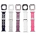 Compatible Apple Watch Band with Case 38mm [5 Pack], MAIRUI Protective Case Bumper Cover Silicone Replacement for Apple Watch Series 3/2/1, iWatch Sport/Edition/Nike+