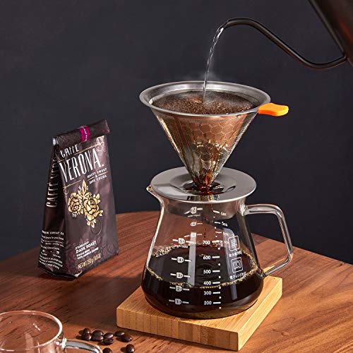 EPRANCE Pour Over Coffee Maker with Slow Drip Coffee Filter & 4 Cup