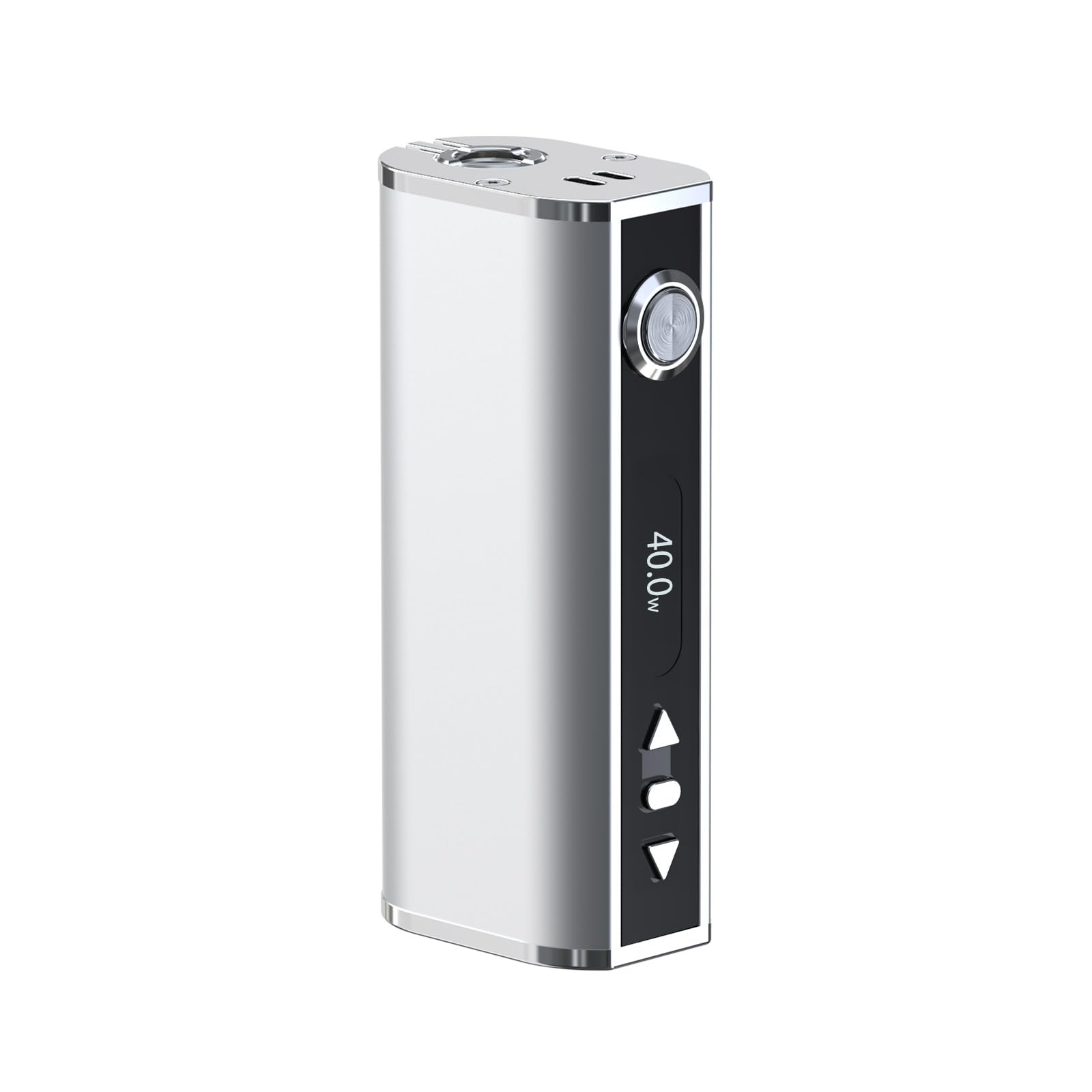 Eleaf iStick Temperature Controlled 40W Mod Box: Advanced Vaping | Temperature Control | Compact Design (Silver) Eleaf Vape MOD BOX No Nicotine
