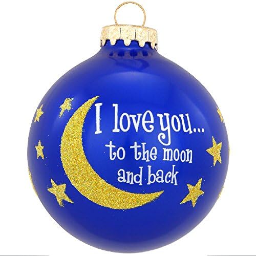 Love You to the Moon Christmas Holiday Ornament Celebrate Adoption