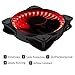 uphere 120mm red LED Silent Fan for Computer Cases, CPU Coolers, and Radiators Ultra Quiet High Airflow Computer Case Fan, Twin Pack
