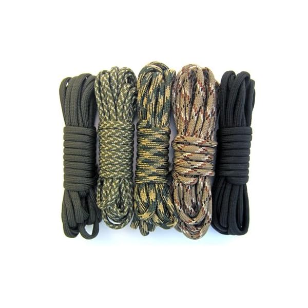 Paracord-Planet-550-Paracord-Five-Colors-100-Feet-Total