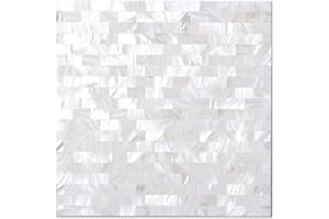 Avant Decor | Mother of Pearl Mosaic Tile | Peel and Stick Kitchen Backsplash Tiles | Stick On Wall Tiles | Easy DIY Installation | 5” x 5” | Sample Tile