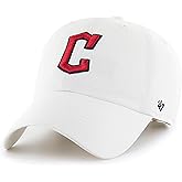47 MLB White Team Color Primary Logo Clean Up Adjustable Strap Hat Cap, Adult One Size Fits All