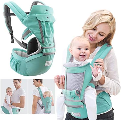 Baby Carrier Newborn to Toddler 4 in 1 Soft Sling All Carry with Hip Seat 360 Positions Award-Winning Ergonomic Newborn Carrier Sling