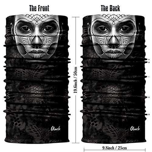 image for Obacle Skull Face Mask for Women Dust Wind UV Sun Protection Seamless 