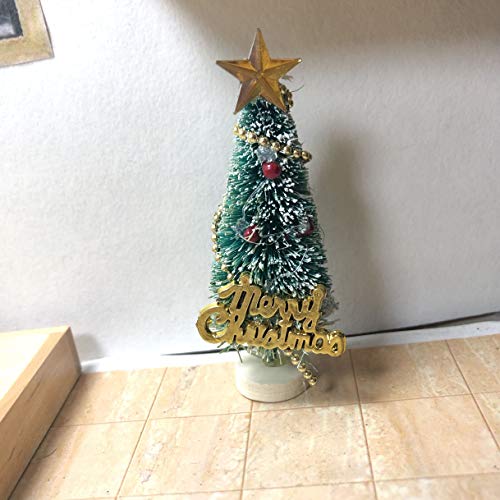 witgift Puppenhaus Zubehör Weihnachtsbaum Miniatur Weihnachtsdeko Garten Dekoration Puppenstube Weihnachten Ornamente – Bild 2