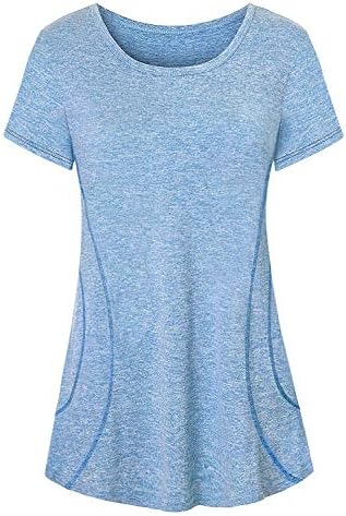 Cucuchy StyleCucuchy Womens Yoga Tops Flowy Fitness Workout Shirts Short Sleeve Activewear