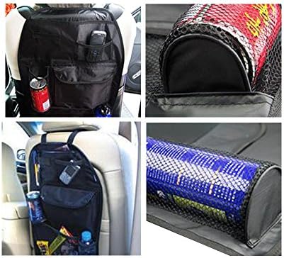 634-TBT-CBPSO-B Black Kids Baby Multi Pocket Car Backseat Storage Organizer