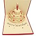 IShareCards® Handmade 3D Pop Up Birthday Cards Creative Greeting Cards Papercraft (90° Happy Birthday Cake)