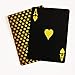 Acelion Black Diamond Playing Cards, Waterproof Plastic Playing Cards, 1 Deck of Cards, Poker Cards (Rose Gold Stars Cards) primary