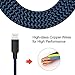 Zcen Lightning Cable 4Pack 3FT 6FT 6FT 10FT Nylon Braided Certified iPhone Cable USB Cord Charging Charger for iPhone X,8, 7, 7 Plus, 6, 6s, 6+, 5, 5c, 5s, SE, iPad, iPod, iPod Touch Black Blue