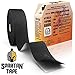 Spartan Tape Kinesiology Tape - Bulk Large Clinical Jumbo - Free Kinesio Taping Guide! Support for Pro Athletic Sports and Recovery - Rocktape Rock Kinesiotape - Uncut 115 ft Roll (Black)