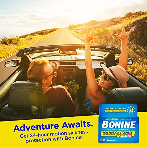 NonDrowsy Bonine for Motion Sickness Relief, Sea Sickness, Car