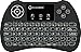 DroidBOX i9 Wireless 2.4Ghz Backlight i8 Mini-Keyboard Rechargeable with Mini Gestures Touchpad for Android TV BOX, T8, TX2, TX3, Raspberry Pi, Minix, Fire TV, NVIDIA Shield