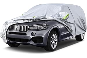 Koukou SUV Car Cover Custom Fit BMW X5 from 2007 to 2025,Waterproof Car Cover All Weather for Automobiles Outdoor Indoor with Zipper Door, Sun Rain Dust Snow Protection.