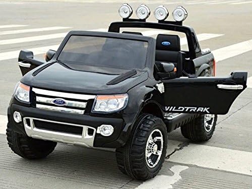 KALCO TOYS UK RIDE ON CAR LICENSED FORD RANGER / RIDE ON JEEP / 12V / OPENING DOORS / PARENTAL REMOTE / ELECTRIC CAR (BLACK)
