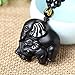 c1lint7785631 Women's Necklaces Men's Necklaces Handmade natural obsidian auspicious wealthy mother elephant jade pendant necklace