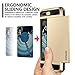 Vofolen Case for iPhone 7 Plus Case Wallet Card Holder Sliding Cover ID Slot Hidden Pocket Dual Layer Protective Hard Shell Soft TPU Rugged Bumper Armor Tough casing for iPhone 7 Plus Gold