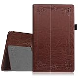 Fintie Folio Case for Amazon Fire HD 8 (Previous Generation - 6th) 2016 release - Slim Fit Premium Vegan Leather Standing Protective Cover With Auto Wake / Sleep, Vintage Antique Bronze