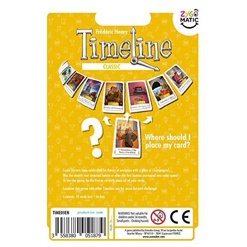 Timeline Card Game Complete Set of 3 Classic, Inventions, and Events