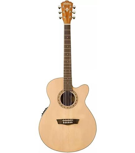 Amazon.com: Washburn Harvest WD7SCE-A Dreadnought Cutaway Acoustic