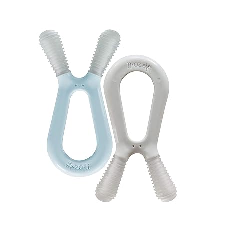 ZOLI INC Mist Ash Bunny Teethers, 2 PK 