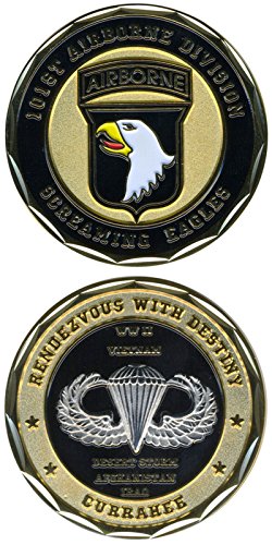 NEW 101st Airborne Division Challenge Coin - Ships in 24 hours by Eagle Crest