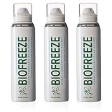 Biofreeze Pain Relief Spray, 4 oz. Aerosol Spray, Pack of 3, Colorless