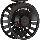Redington Behemoth Fly Reel &ndash; Heavy-Duty Carbon Drag, Large Arbor, Die-Cast Frame &amp; Deep V-Spool &ndash; Freshwater &amp; Saltwater Fly Fishing Reel for Trout, Bass, Salmon &amp; Big Game